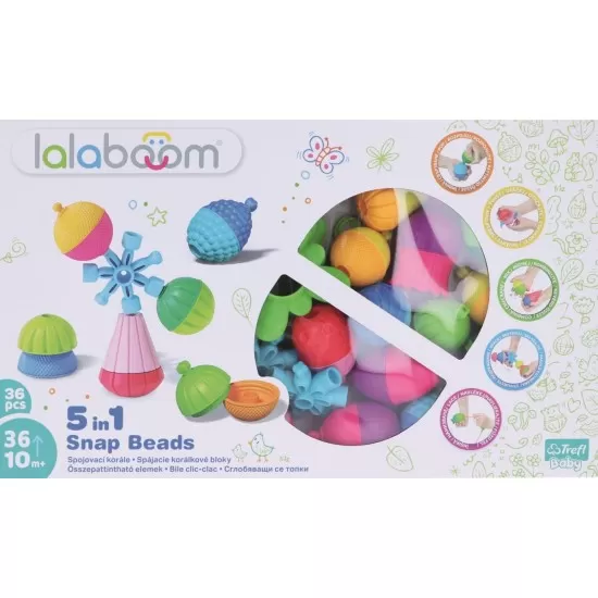 Joc de dezvoltare bebe Montessori Lalaboom 36 piese Joc de dezvoltare bebe Montessori Lalaboom 36 piese