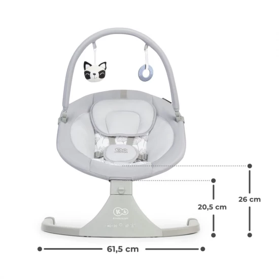 Leagan electric pentru bebelusi Kinderkraft Luli 2 in 1 Grey Leagan electric pentru bebelusi Kinderkraft Luli 2 in 1 Grey