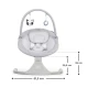 Leagan electric pentru bebelusi Kinderkraft Luli 2 in 1 Grey Leagan electric pentru bebelusi Kinderkraft Luli 2 in 1 Grey