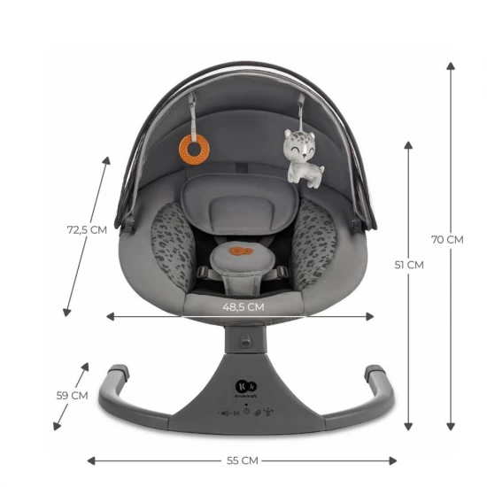 Leagan electric Kinderkraft Lumi 2 Dark Grey Leagan electric Kinderkraft Lumi 2 Dark Grey