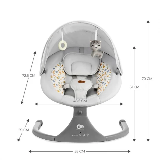Leagan electric Kinderkraft Lumi 2 Light Grey Leagan electric Kinderkraft Lumi 2 Light Grey