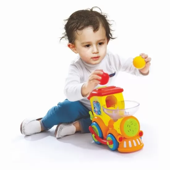 Locomotiva cu sunete si lumini Hola Toys Locomotiva cu sunete si lumini Hola Toys