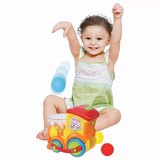Locomotiva cu sunete si lumini Hola Toys Locomotiva cu sunete si lumini Hola Toys