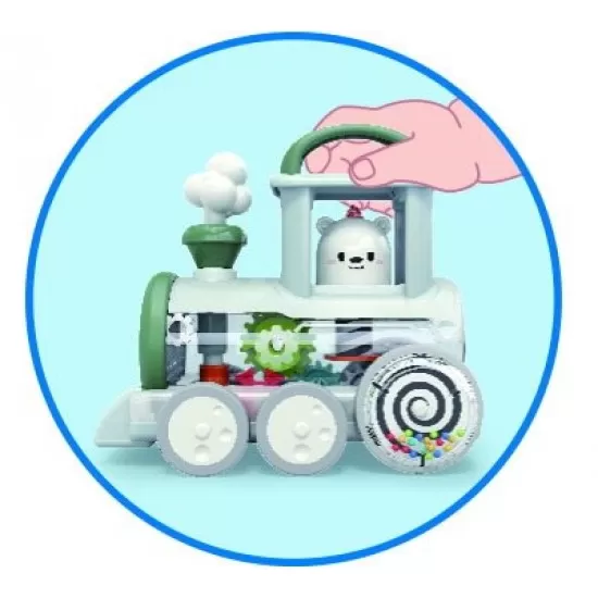 Jucarie bebelusi - Locomotiva cu mecanism STEAM Jucarie bebelusi - Locomotiva cu mecanism STEAM