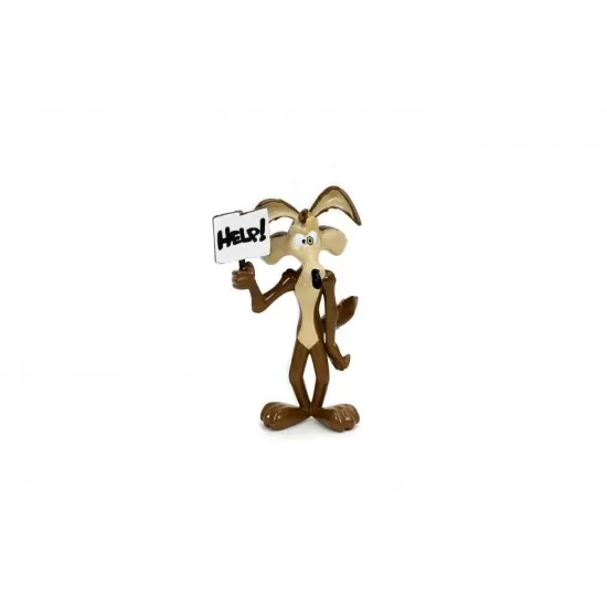 Set masinuta metalica Looney Tunes Road Runner 1970 Plymouth scara 1:24 si figurina Wile E Coyote