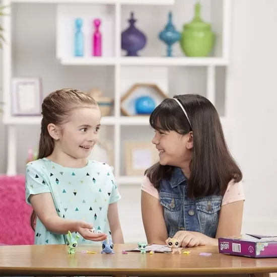 Set figurine Littlest Pets Shop - Echipa norocoasa