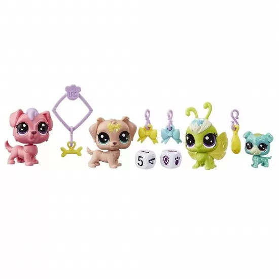Set figurine Littlest Pets Shop - Echipa norocoasa