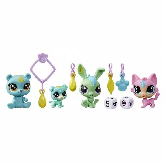 Set figurine Littlest Pets Shop - Echipa norocoasa