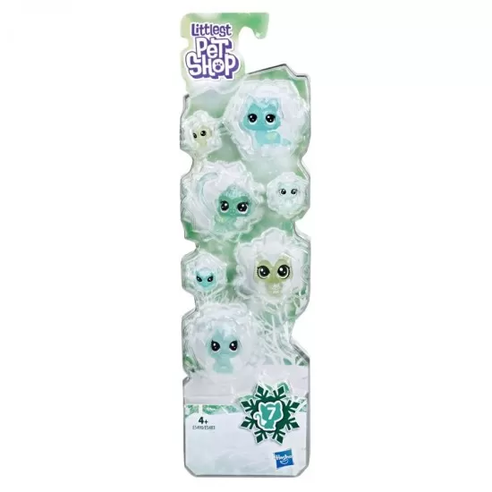 Set 7 figurine Littlest Pet Shop - Tinutul Inghetat Verde