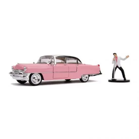 Masinuta metalica Cadillac Fleetwood 1955 cu figurina Elvis Presley Masinuta metalica Cadillac Fleetwood 1955 cu figurina Elvis Presley