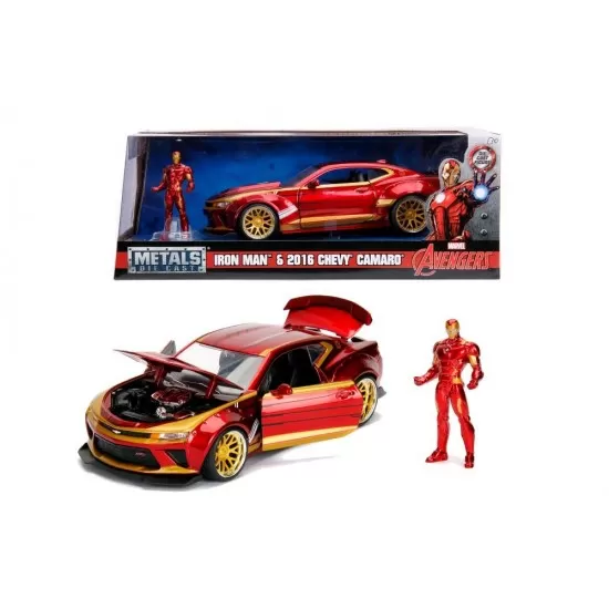 Macheta metalica Iron Man Chevy Camaro 2016 scara 1:24