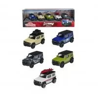 Set 5 masini din metal Majorette Suzuki Jimny 7.5 cm