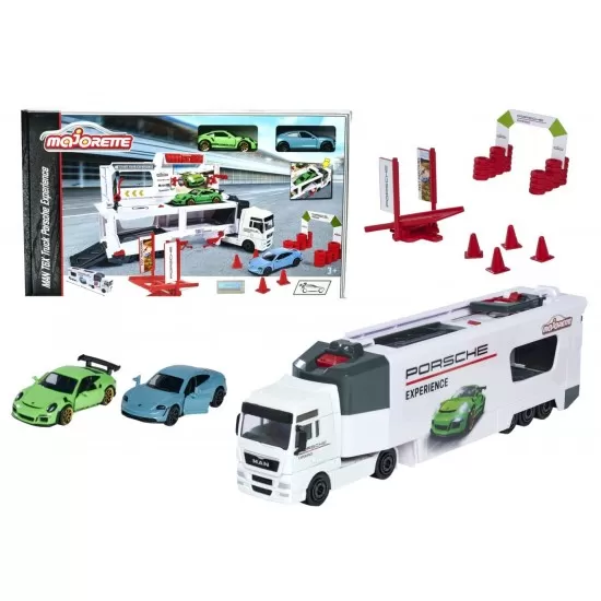 Sset camion Majorette MAN TGX Truck si 2 masinute Porsche Sset camion Majorette MAN TGX Truck si 2 masinute Porsche