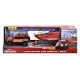 Set masina de pompieri Land Rover cu barca de salvare