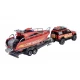 Set masina de pompieri Land Rover cu barca de salvare