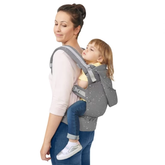 Marsupiu ergonomic Kinderkraft Huggy Grey Marsupiu ergonomic Kinderkraft Huggy Grey