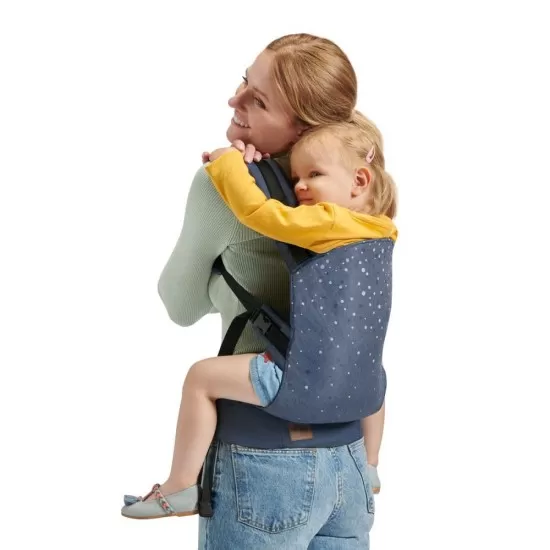 Marsupiu ergonomic Kinderkraft Nino, pana la 20 kg, Confetti Denim Marsupiu ergonomic Kinderkraft Nino, pana la 20 kg, Confetti Denim