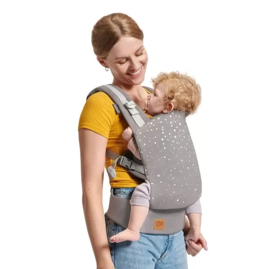 Marsupiu ergonomic Kinderkraft Nino, pana la 20 kg, Confetti Grey Marsupiu ergonomic Kinderkraft Nino, pana la 20 kg, Confetti Grey
