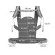 Marsupiu ergonomic Kinderkraft Nino, pana la 20 kg, Confetti Grey Marsupiu ergonomic Kinderkraft Nino, pana la 20 kg, Confetti Grey
