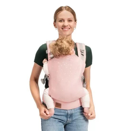 Marsupiu ergonomic Kinderkraft Nino, pana la 20 kg, Confetti Pink Marsupiu ergonomic Kinderkraft Nino, pana la 20 kg, Confetti Pink
