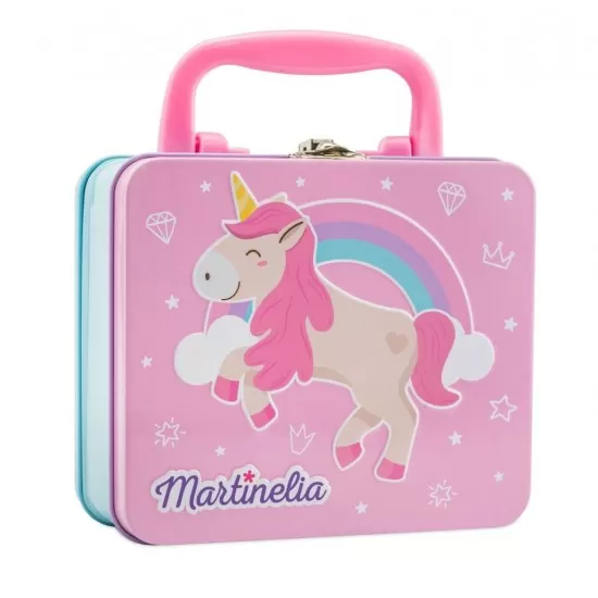 Set de infrumusetare in cutie metalica Martinelia Little Unicorn Set de infrumusetare in cutie metalica Martinelia Little Unicorn
