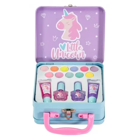 Set de infrumusetare in cutie metalica Martinelia Little Unicorn Set de infrumusetare in cutie metalica Martinelia Little Unicorn