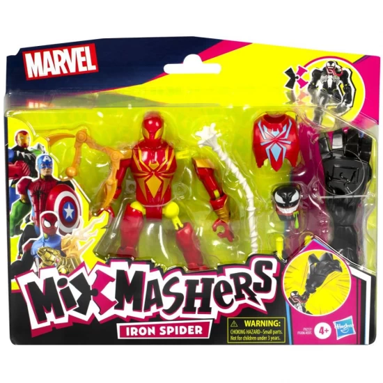 Figurina Iron Spider Marvel Avengers Mix Mashers cu accesorii 12 cm Figurina Iron Spider Marvel Avengers Mix Mashers cu accesorii 12 cm