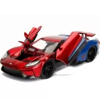 Masina metalica Marvel Spiderman 2017 Ford GT scara 1:24