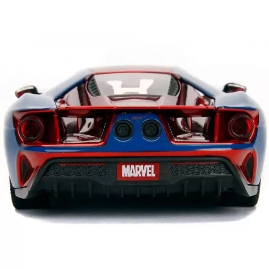 Masina metalica Marvel Spiderman 2017 Ford GT scara 1:24 Masina metalica Marvel Spiderman 2017 Ford GT scara 1:24