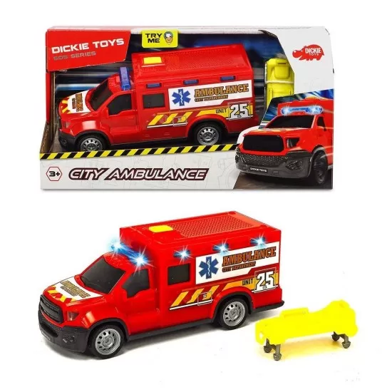 Masina ambulanta cu sunete si lumini scara 1:32 Masina ambulanta cu sunete si lumini scara 1:32