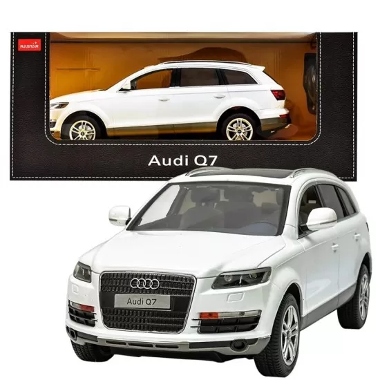 Masina cu telecomanda Audi Q7 alb scara 1:14 Rastar Masina cu telecomanda Audi Q7 alb scara 1:14 Rastar
