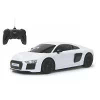 Masina cu telecomanda Audi R8 alb cu scara 1 :24