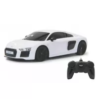 Masina cu telecomanda Audi R8 alb cu scara 1 :24