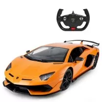 Masina cu telecomanda Aventador SVJ portocaliu scara 1:14