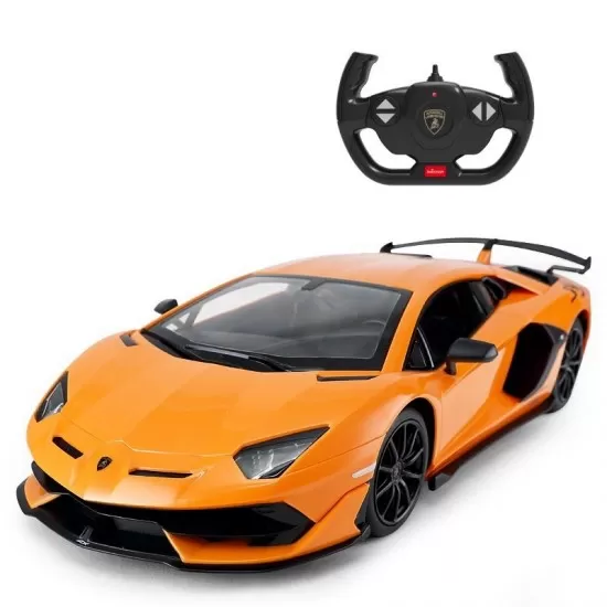 Masina cu telecomanda Aventador SVJ portocaliu scara 1:14 Masina cu telecomanda Aventador SVJ portocaliu scara 1:14