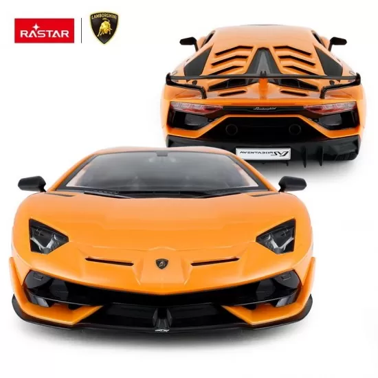 Masina cu telecomanda Aventador SVJ portocaliu scara 1:14 Masina cu telecomanda Aventador SVJ portocaliu scara 1:14
