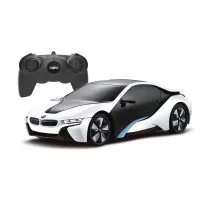 Masina cu telecomanda BMW I8 alba scara 1:24