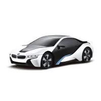 Masina cu telecomanda BMW I8 alba scara 1:24