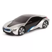 Masina cu telecomanda BMW I8 argintie scara 1:24
