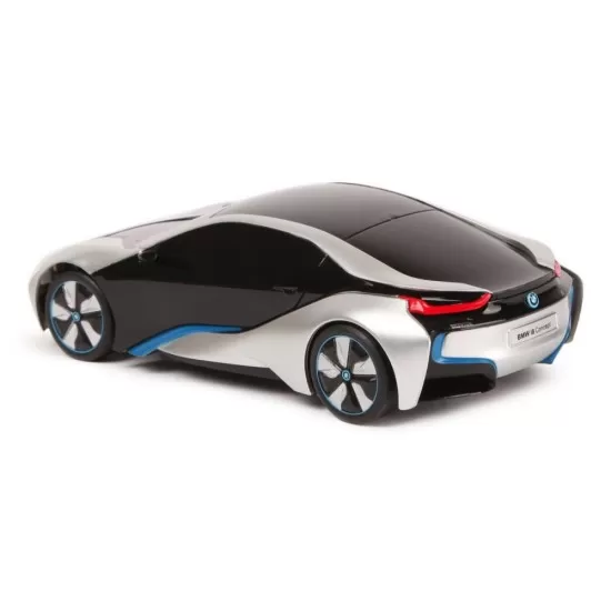 Masina cu telecomanda BMW I8 argintie scara 1:24 Masina cu telecomanda BMW I8 argintie scara 1:24