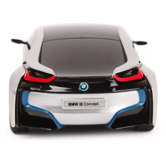 Masina cu telecomanda BMW I8 argintie scara 1:24 Masina cu telecomanda BMW I8 argintie scara 1:24
