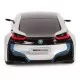 Masina cu telecomanda BMW I8 argintie scara 1:24 Masina cu telecomanda BMW I8 argintie scara 1:24