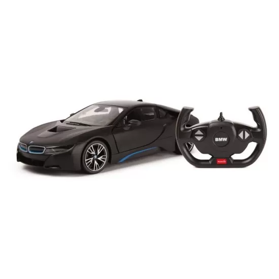 Masina cu telecomanda BMW I8 negru scara 1:14 Rastar Masina cu telecomanda BMW I8 negru scara 1:14 Rastar