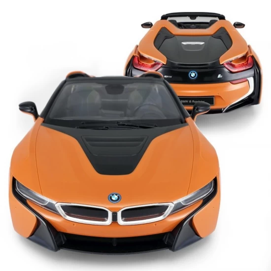 Masina cu telecomanda BMW I8 portocalie scara 1:12 Masina cu telecomanda BMW I8 portocalie scara 1:12