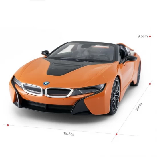 Masina cu telecomanda BMW I8 portocalie scara 1:12 Masina cu telecomanda BMW I8 portocalie scara 1:12