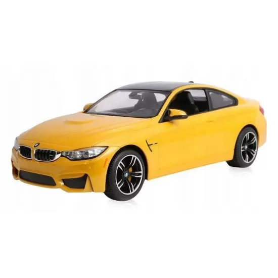 Masina cu telecomanda BMW M4 galben cu scara 1:14 Masina cu telecomanda BMW M4 galben cu scara 1:14