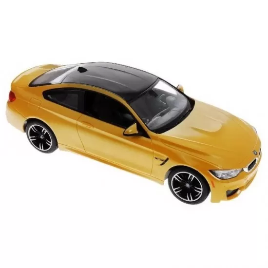 Masina cu telecomanda BMW M4 galben cu scara 1:14 Masina cu telecomanda BMW M4 galben cu scara 1:14