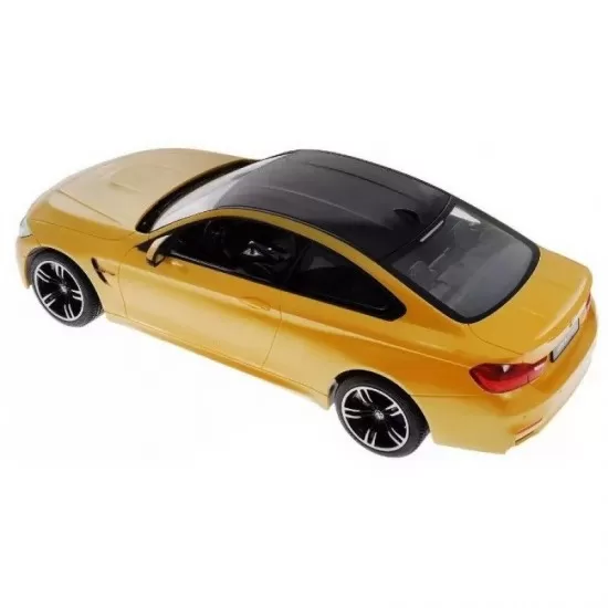 Masina cu telecomanda BMW M4 galben cu scara 1:14 Masina cu telecomanda BMW M4 galben cu scara 1:14