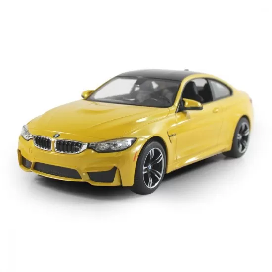 Masina cu telecomanda BMW M4 galben cu scara 1:14 Masina cu telecomanda BMW M4 galben cu scara 1:14