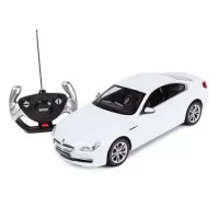 Masina cu telecomanda BMW seria 6 alb cu scara 1:14